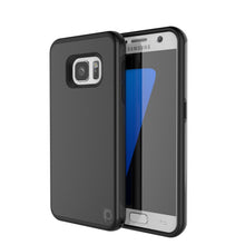 Charger l'image dans la galerie, Galaxy s7 Case PunkCase Galactic Black Series Slim Armor Soft Cover Case w/ Tempered Glass (Color in image: black)