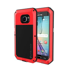 Charger l'image dans la galerie, Galaxy S6 EDGE+ Plus Case, PUNKcase Metallic Red Shockproof Slim Metal Armor Case (Color in image: red)