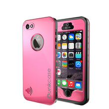 Load image into Gallery viewer, iPhone 5S/5 Waterproof Case, PunkCase StudStar Pink Case Water/Shock/Dirt Proof | Lifetime Warranty (Color in image: pink)
