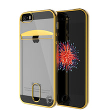 Charger l'image dans la galerie, iPhone SE/5S/5 Case, PUNKCASE® LUCID Gold Series | Card Slot | SHIELD Screen Protector | Ultra fit (Color in image: Rose Gold)