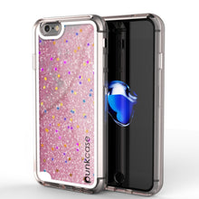 Load image into Gallery viewer, iPhone SE (4.7") Case, PunkCase LIQUID Rose Series, Protective Dual Layer Floating Glitter Cover (Color in image: rose)
