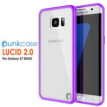 Load image into Gallery viewer, S7 Edge Case Punkcase® LUCID 2.0 Purple Series w/ PUNK SHIELD Screen Protector | Ultra Fit (Color in image: light blue)