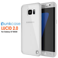 Load image into Gallery viewer, S7 Edge Case Punkcase® LUCID 2.0 White Series w/ PUNK SHIELD Screen Protector | Ultra Fit (Color in image: clear)