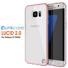 Load image into Gallery viewer, S7 Edge Case Punkcase® LUCID 2.0 Crystal Pink Series w/ PUNK SHIELD Screen Protector | Ultra Fit (Color in image: crystal black)
