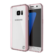 Load image into Gallery viewer, S7 Case Punkcase® LUCID 2.0 Crystal Pink Series w/ PUNK SHIELD Glass Screen Protector | Ultra Fit (Color in image: crystal pink)