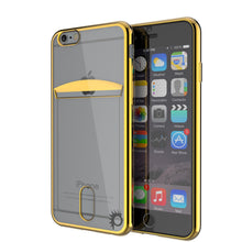 Charger l'image dans la galerie, iPhone 6s+ Plus/6+ Plus Case, PUNKCASE® LUCID Gold Series | Card Slot | SHIELD Screen Protector (Color in image: Gold)