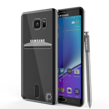 Charger l'image dans la galerie, Galaxy Note 5 Case, PUNKCASE® LUCID Black Series | Card Slot | SHIELD Screen Protector | Ultra fit (Color in image: Rose Gold)