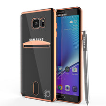 Charger l'image dans la galerie, Galaxy Note 5 Case, PUNKCASE® LUCID Rose Gold Series | Card Slot | SHIELD Screen Protector (Color in image: Silver)