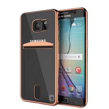 Charger l'image dans la galerie, Galaxy S6 EDGE Case, PUNKCASE® LUCID Rose Gold Series | Card Slot | SHIELD Screen Protector (Color in image: Rose Gold)