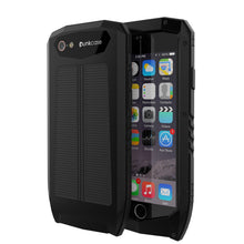 Load image into Gallery viewer, iPhone 6s/6 Case, Punkcase Metallic PRO Black Series Cover W/ Attached Screen Protector | Touch-ID (Color in image: Black)