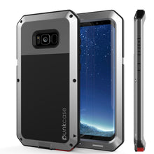 Load image into Gallery viewer, Galaxy S8+ Plus Case, PUNKcase Metallic Silver Shockproof Slim Metal Armor Case (Color in image: silver)
