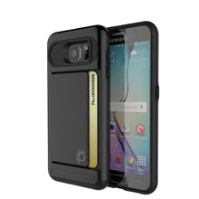 Charger l'image dans la galerie, Galaxy S6 EDGE Case PunkCase CLUTCH Black Series Slim Armor Soft Cover Case w/ Screen Protector (Color in image: Black)