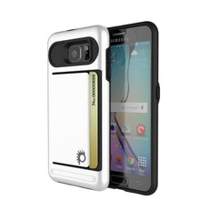 Load image into Gallery viewer, Galaxy S6 EDGE Case PunkCase CLUTCH White Series Slim Armor Soft Cover Case w/ Screen Protector (Color in image: White)