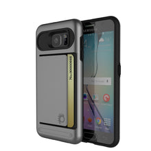 Load image into Gallery viewer, Galaxy S6 EDGE Plus Case PunkCase CLUTCH Grey Series Slim Armor Soft Cover Case w/ Screen Protector (Color in image: Grey)