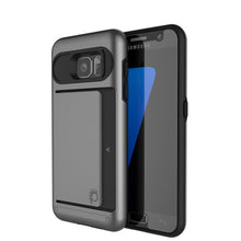 Charger l'image dans la galerie, Galaxy S7 EDGE Case PunkCase CLUTCH Grey Series Slim Armor Soft Cover Case w/ Screen Protector (Color in image: Grey)