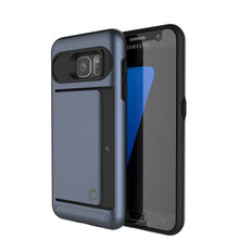 Load image into Gallery viewer, Galaxy S7 EDGE Case PunkCase CLUTCH Navy Series Slim Armor Soft Cover Case w/ Screen Protector (Color in image: Navy)