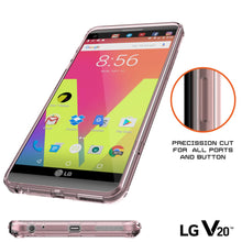 Charger l'image dans la galerie, LG v20 Case Punkcase® LUCID 2.0 Crystal Pink Series w/ PUNK SHIELD Glass Screen Protector | Ultra Fit (Color in image: clear)