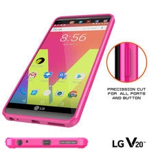 Charger l'image dans la galerie, LG v20 Case Punkcase® LUCID 2.0 Pink Series w/ PUNK SHIELD Glass Screen Protector | Ultra Fit (Color in image: clear)