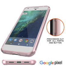 Charger l'image dans la galerie, Google Pixel XL Case Punkcase® LUCID 2.0 Crystal Pink Series w/ PUNK SHIELD Glass Screen Protector | Ultra Fit (Color in image: clear)