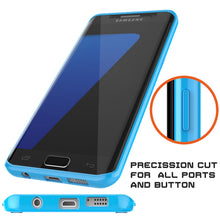 Load image into Gallery viewer, S7 Edge Case Punkcase® LUCID 2.0 Light Blue Series w/ PUNK SHIELD Screen Protector | Ultra Fit (Color in image: clear)