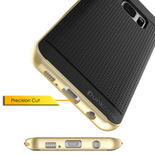 Load image into Gallery viewer, Galaxy S7 Edge Case, PunkCase STEALTH GOLD Series Hybrid 3-Piece Shockproof Dual Layer Cover (Color in image: Grey)