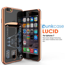 Charger l'image dans la galerie, iPhone 7 Case, PUNKCASE® LUCID Rose Gold Series | Card Slot | SHIELD Screen Protector | Ultra fit (Color in image: Silver)
