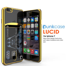 Charger l'image dans la galerie, iPhone 7 Case, PUNKCASE® LUCID Gold Series | Card Slot | SHIELD Screen Protector | Ultra fit (Color in image: Rose Gold)
