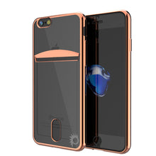 Charger l'image dans la galerie, iPhone 7 Case, PUNKCASE® LUCID Rose Gold Series | Card Slot | SHIELD Screen Protector | Ultra fit (Color in image: Rose Gold)