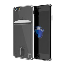 Charger l'image dans la galerie, iPhone 7+ Plus Case, PUNKCASE® LUCID Silver Series | Card Slot | SHIELD Screen Protector | Ultra fit (Color in image: Silver)
