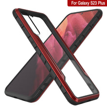 Load image into Gallery viewer, Étui de protection Punkcase S23+ Plus Armor Stealth, avec revêtement militaire de qualité supérieure à multiples couches, couleur rouge.