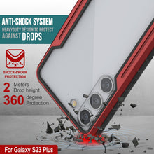 Load image into Gallery viewer, Étui de protection Punkcase S23+ Plus Armor Stealth, avec revêtement militaire de qualité supérieure à multiples couches, couleur rouge.