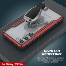 Load image into Gallery viewer, Étui de protection Punkcase S23+ Plus Armor Stealth, avec revêtement militaire de qualité supérieure à multiples couches, couleur rouge.