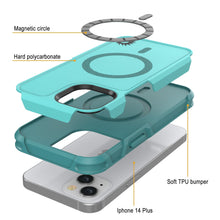 Charger l'image dans la galerie, Magnetic circle Hard polycarbonate Soft TPU bumper Iphone 14 Plus