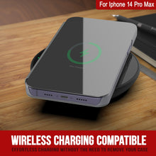 Load image into Gallery viewer, Coque de protection avec rabat Punkcase pour iPhone 14 Pro Max, couleur argent.