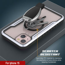 Charger l'image dans la galerie, Coque de protection militaire Punkcase iPhone 15 Armor Stealth MAG, à plusieurs couches, en blanc.