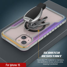 Charger l'image dans la galerie, Coque de protection militaire de qualité supérieure Punkcase iPhone 15 Armor Stealth MAG, à couche multiple, avec couverture arc-en-ciel.