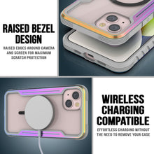 Charger l'image dans la galerie, Coque de protection militaire de qualité supérieure Punkcase iPhone 15 Armor Stealth MAG, à couche multiple, avec couverture arc-en-ciel.