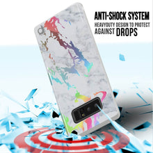 Load image into Gallery viewer, Punkcase Galaxy Note 8 Marble Case, Protective Full Body Cover W/PunkShield Screen Protector (Blanco Marmo) (Color in image: Rose Mirage)