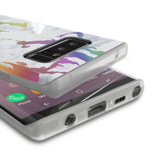 Load image into Gallery viewer, Punkcase Galaxy Note 8 Marble Case, Protective Full Body Cover W/PunkShield Screen Protector (Blanco Marmo) (Color in image: Blue Marmo)