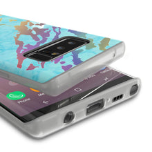 Load image into Gallery viewer, Punkcase Galaxy Note 8 Marble Case, Protective Full Body Cover W/PunkShield Screen Protector (Teal Onyx) (Color in image: Black Mirage)