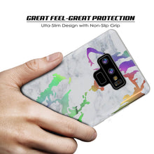 Charger l'image dans la galerie, Galaxy Note 9 Full Body W/ Screen Protector Marble Case (Blanco Marmo) (Color in image: Rose Mirage)