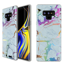 Charger l'image dans la galerie, Galaxy Note 9 Full Body W/ Screen Protector Marble Case (Blue Marmo) (Color in image: Blue Marmo)