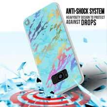 Load image into Gallery viewer, Punkcase Galaxy S8 Marble Case, Protective Full Body Cover W/PunkShield Screen Protector (Teal Onyx) (Color in image: Blue Marmo)