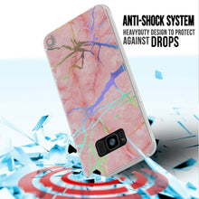 Charger l'image dans la galerie, Punkcase Galaxy S8+ PLUS Marble Case, Protective Full Body Cover W/PunkShield Screen Protector (Rose Mirage) (Color in image: Blanco Marmo)