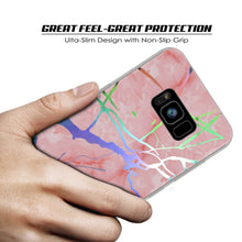 Charger l'image dans la galerie, Punkcase Galaxy S8+ PLUS Marble Case, Protective Full Body Cover W/PunkShield Screen Protector (Rose Mirage) (Color in image: Blue Marmo)