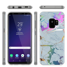 Charger l'image dans la galerie, Punkcase Galaxy S9 Marble Case, Protective Full Body Cover W/PunkShield Screen Protector (Blue Marmo)