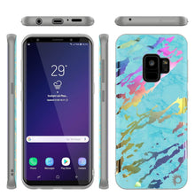 Charger l'image dans la galerie, Punkcase Galaxy S9 Marble Case, Protective Full Body Cover W/PunkShield Screen Protector (Teal Onyx)