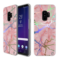 Charger l'image dans la galerie, Punkcase Galaxy S9+ Marble Case, Protective Full Body Cover W/PunkShield Screen Protector (Rose Mirage) (Color in image: Rose Mirage)