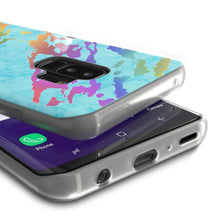 Load image into Gallery viewer, Punkcase Galaxy S9+ Marble Case, Protective Full Body Cover W/PunkShield Screen Protector (Teal Onyx) (Color in image: Black Mirage)