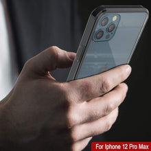 Charger l'image dans la galerie, iPhone 12 Pro Max Case Punkcase® LUCID 2.0 Crystal Black Series w/ PUNK SHIELD Screen Protector | Ultra Fit (Color in image: white)